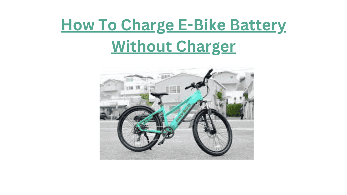 Power Up Ride How To Charge E Bike Battery Without Charger