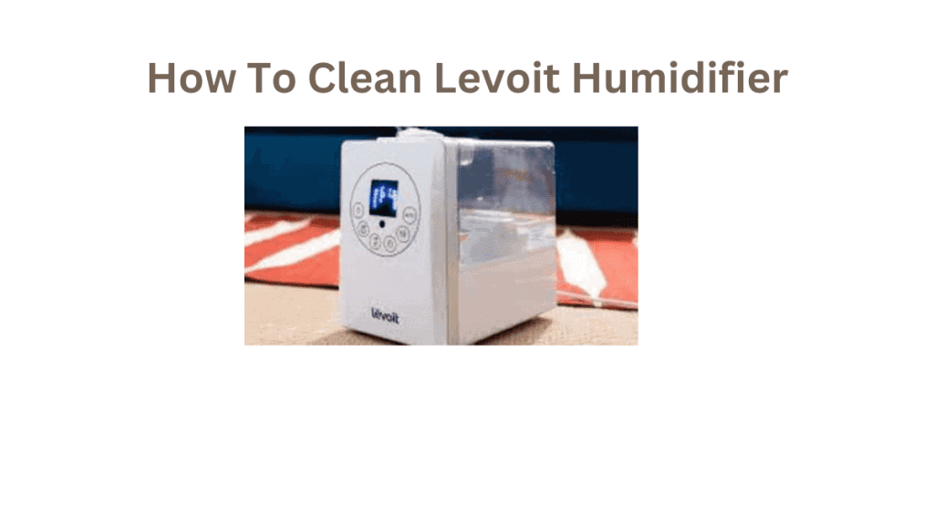 How To Clean Levoit Humidifier