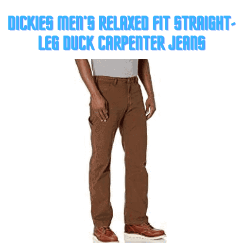 Dickies Men's Relaxed Fit Straight-Leg Duck Carpenter Jeans