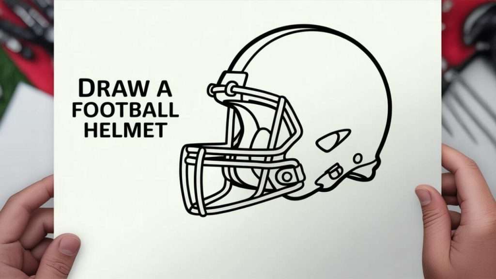 How Do You Draw a Football Helmet