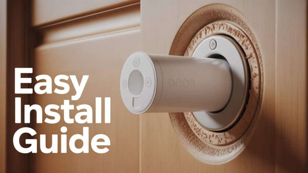 How to Install Recessed Door Alarm Sensor
