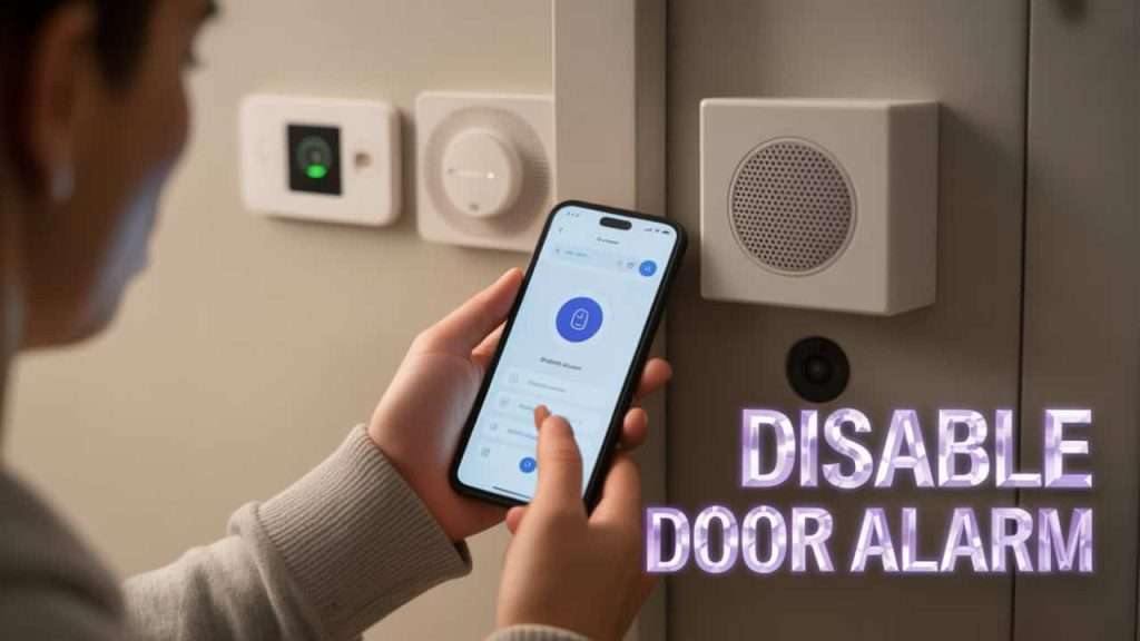 How to Turn Off Door Alarm