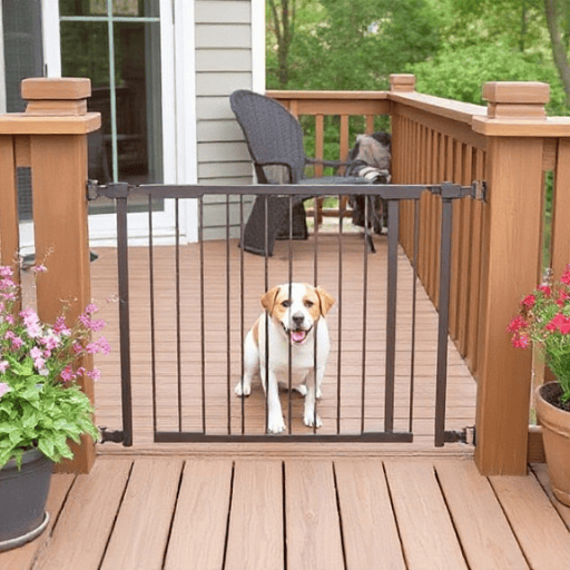 Outdoor Pet Gate for Deck