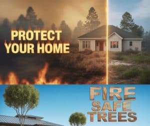 Tree By Fire Risk How Far Should Trees Be From House for Fire Safety