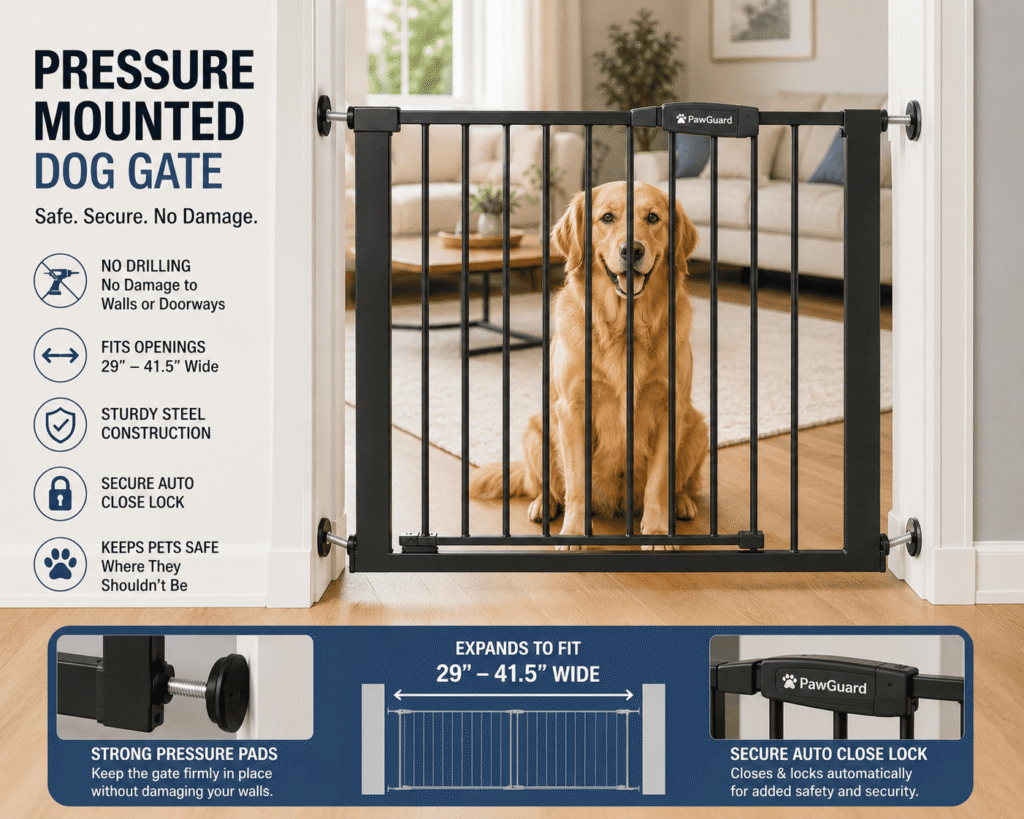 Pressure Mounted Dog Gates