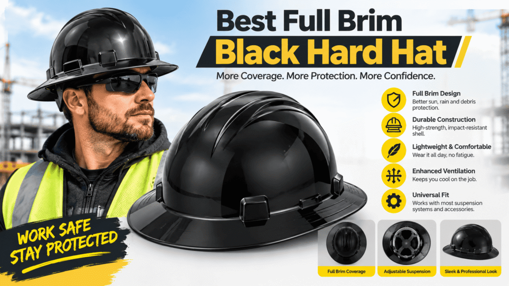 Best Full Brim Black Hard Hats